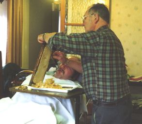 Dad and John De-cap frames